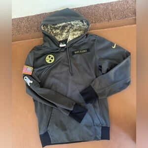 Pittsburgh Steelers Men’s Gray Nike Salute to Service Hoodie - Small